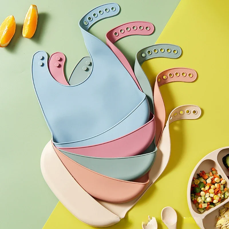 Waterproof Baby Bibs Silicone - 1 Pezzo Bavaglino in Silicone Impermeabile