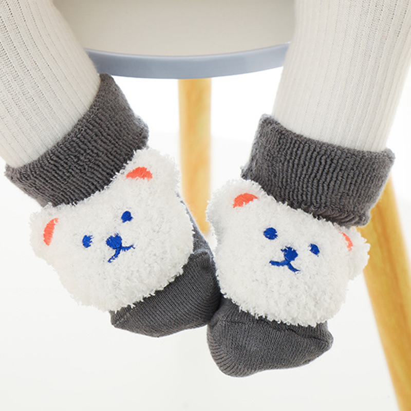 Unisex Baby Socks Non Slip - Calzini per neonati in spesso pile
