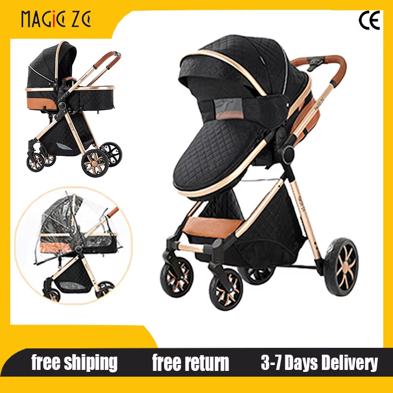 Lightweight Foldable Baby Stroller Compact - Passeggino 2-in-1 per Bambini, Compatto e