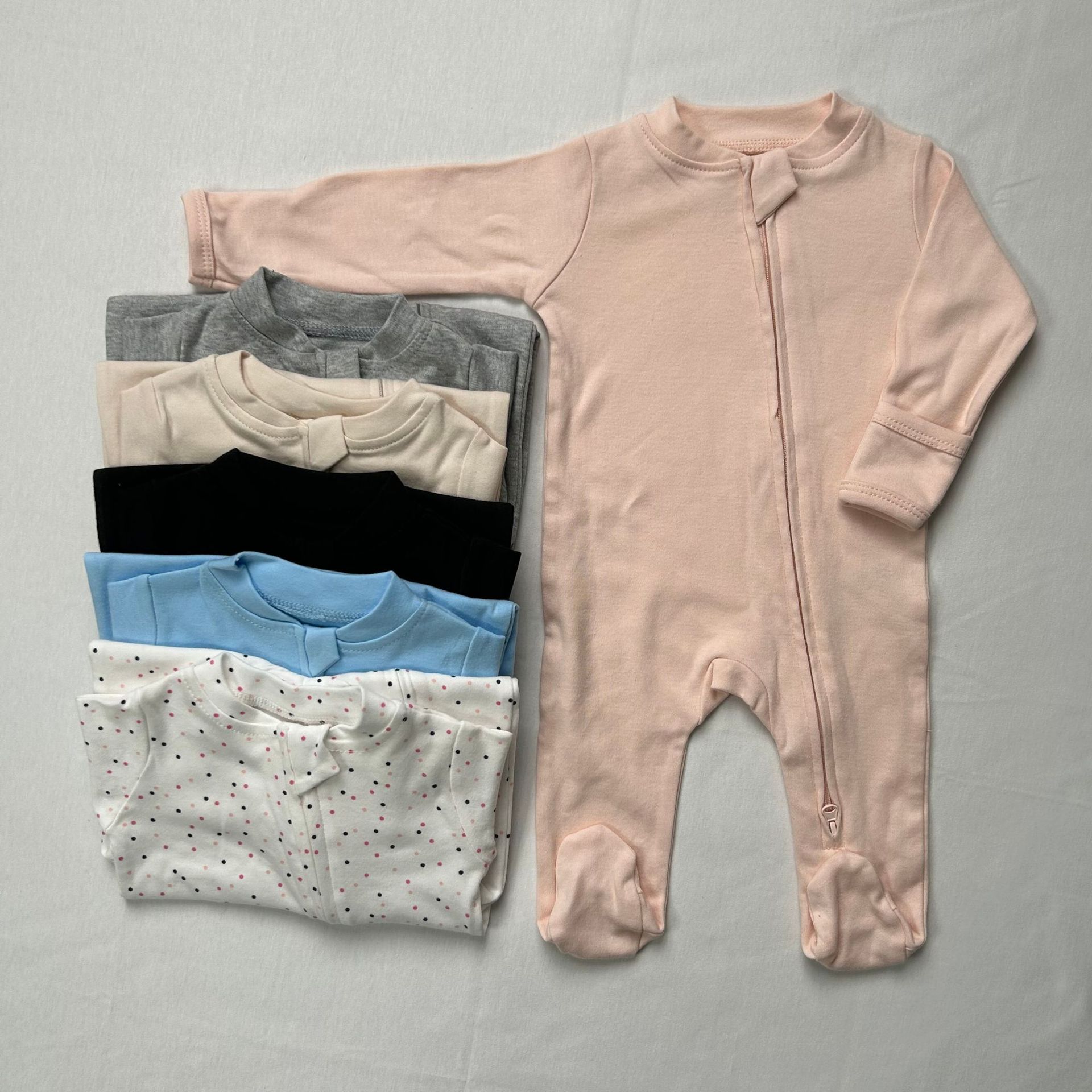 Cotton Baby Onesies Zipper - Tutina a triangolo unisex per neonati,