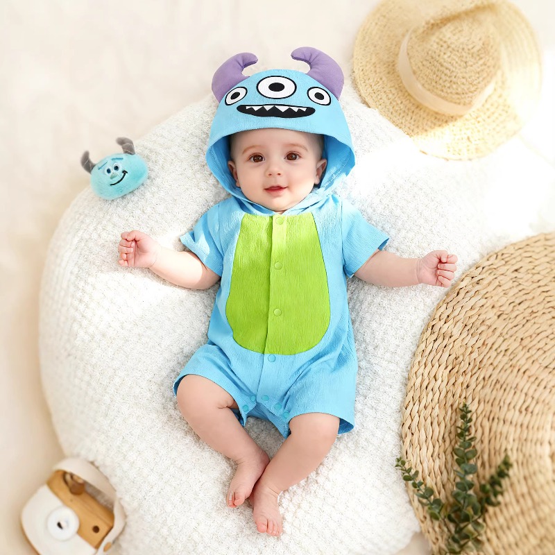 Tutina neonato blu con cappucc - Cotton Baby Onesies Zipper recensione e prezzo