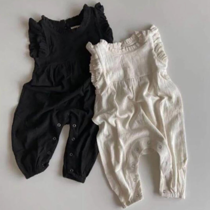 Tutine estive 2026 per neonati - Baby Summer Linen Sleeveless Jumpsuit recensione e prezzo