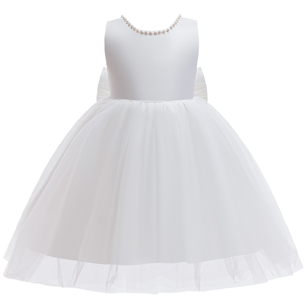 Abito elegante bianco da comun - Toddler Girl Tulle Party Dress recensione e prezzo