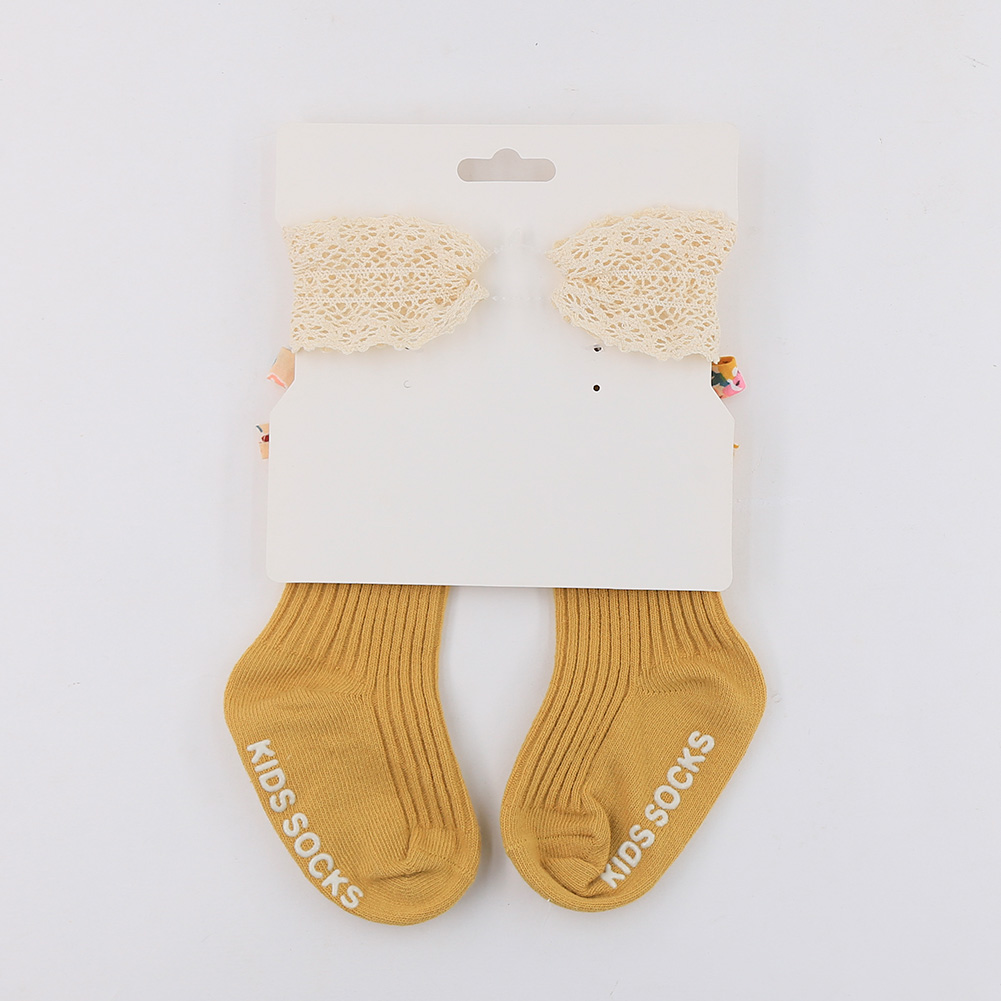 3Pcs Flower Print Bow calzini  - Unisex Baby Socks Non Slip recensione e prezzo